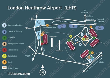 Heathrow Airport Map